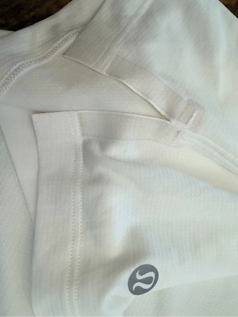 Lululemon White Quick-Dry Cropped Training Tee Shirt Loose Fit Size 6 / 8